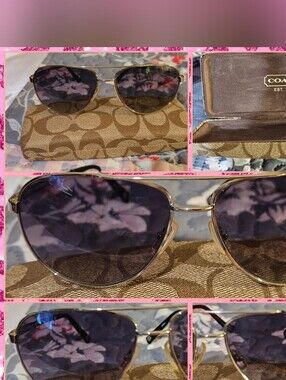 COACH Vintage Women's Lafayette Aviator Sunglasses S510